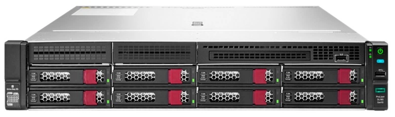 Сервер ProLiant DL180 Gen10 Silver 4210R Rack(2U)/Xeon10C 2.4GHz(13,75Mb)/1x16GbR1D_2933/S100i(ZM/RAID 0/1/10/5)/noHDD(8up)SFF/noDVD/iLOstd/3HPFans/2x1GbEth/EasyRK/1x500w(2up)