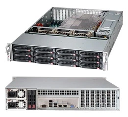 Корпус для сервера Supermicro SuperChassis 2U 826BE1C4-R1K23LPB/ no HDD(12)LFF/ 7xLP/ 2x1200W Titanium(12" x 13", 13.68" x 13", 12" x 10")EE-ATX, E-ATX, ATX/ Backplane 8xSATA3/SAS3 and 4x NVMe/SAS3/SATA3