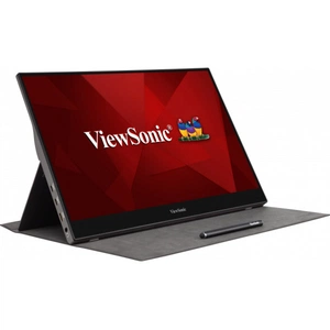 Монитор Viewsonic 15.6" TD1655 Touch IPS USB-Portable Monitor, 1920x1080, 6ms, 250cd/m2, 800:1, 178°/178°, Mini-HDMI, 2*USB-C, 60Hz, Speakers, Tilt, Touch-pen, Protect cover, Silver
