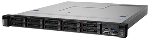 Сервер Lenovo ThinkSystem SR250 Rack 1U, Xeon E-2224 4C (3.4GHz/8MB/71W), 1x8GB/2666/1Rx8/UDIMM,noHDD (upto 4) LFF,SW RAID,2xGbE,noDVD,Fixed 300W,2.8 m p/c,XCC Standard