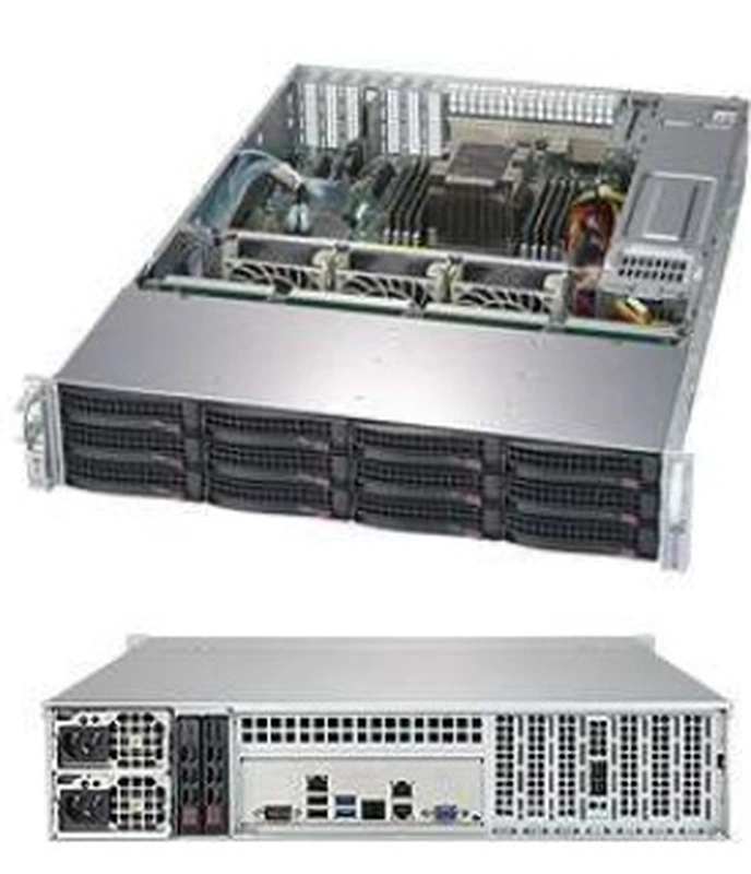 Серверная платформа Supermicro SuperStorage 2U Server 5029P-E1CTR12L noCPU(1)Scalable/TDP 70-205W/ no DIMM(8)/ 3008controller HDD(12)LFF + opt. 2SFF/ 2x10Gbe/ 4xLP/ 2x800W