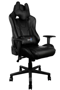  Кресло для геймера Aerocool AC220 AIR-B, черное, с перфорацией, до 150 кг, размер 66х63х125/133 см (незначительное повреждение коробки)