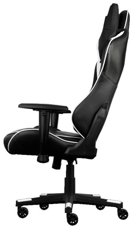  Кресло для геймера Aerocool AC220 AIR-BW, черно-белое, с перфорацией, до 150 кг, размер 66х63х125/133 см