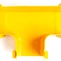  Т-соединитель оптического лотка 120 мм, монтаж без соединителей, желтый