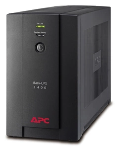 Источник бесперебойного питания APC Back-UPS 1400VA/700W, 230V, AVR, Interface Port USB, 4xRus outlets, 2 year warranty