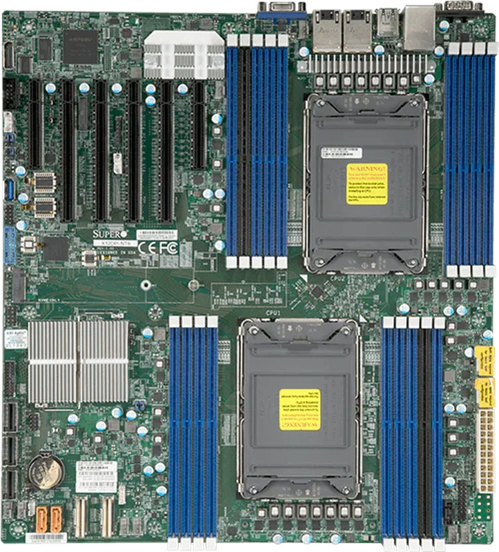 Материнская плата Supermicro Motherboard 2xCPU X12DPi-N6 3rd Gen Xeon Scalable TDP 270W/ 16xDIMM/14xSATA/ C621A RAID 0/1/5/10/ 2x1Gb/4xPCIex16, 2xPCIex8/M.2Bulk