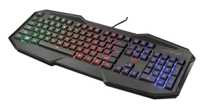 Клавиатуры Trust Gaming Keyboard GXT 830-RW Avonn, USB, RGB, Black [22511]