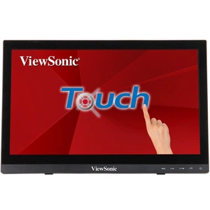Монитор Viewsonic 15.6" TD1630-3 Touch LED, 1366x768, 12ms, 220-190cd/m2, 10Mln:1, 90°/60°, VGA, HDMI, USB, Speakers, Tilt, VESA(75x75), Black