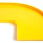  Крышка горизонтального поворота 90° оптического лотка 120 мм, желтая