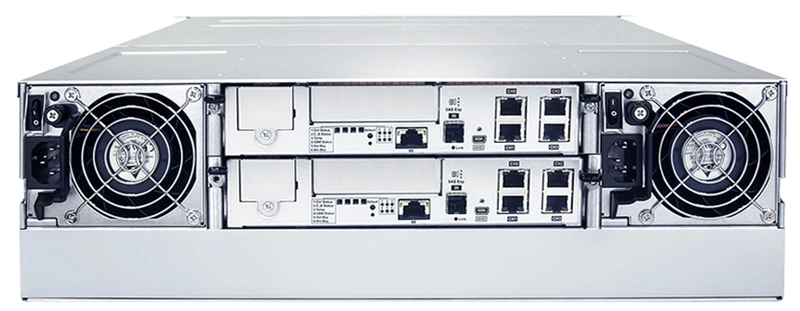 Система хранения данных Infortrend EonStor GS1000 3U/16x3.5, NAS, block,dual controller, 2x12Gb SAS EXP. Port, 8x1G iSCSI +2x host board slot(s), 4x4GB, 2x(PSU+FAN), 2x(SuperCap.+Flash), 1xRackmount kit(GS1016R2C0F0D-8732)
