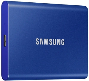 Тведотельный накопитель SSD Samsung T7 External 2Tb (2048GB) BLUE USB 3.2 (MU-PC2T0H/WW)