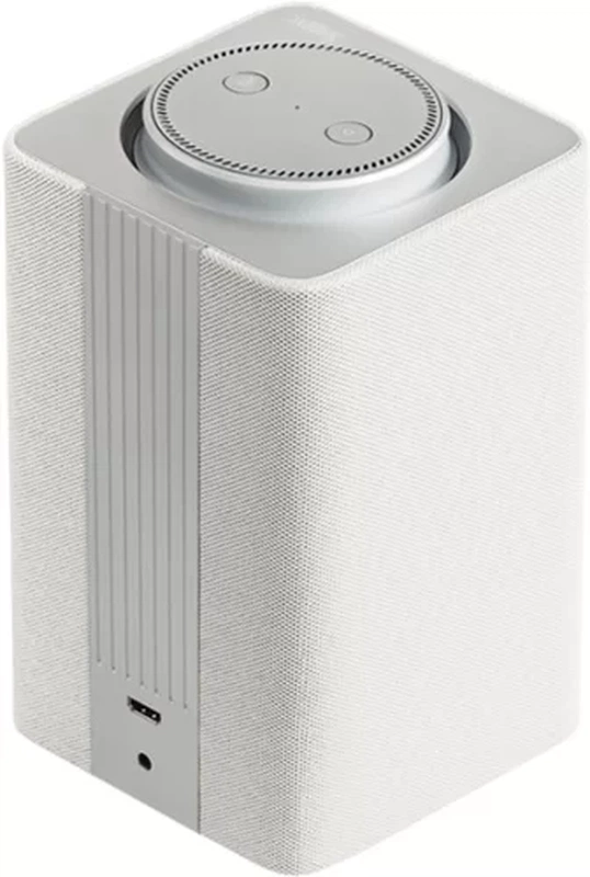 Яндекс станция Yandex.Station model: YNDX-0001 Smart-speaker with voice assistant, silver (Allwiner chipset, 1gb ram, 8gb rom, bluetooth, wifi, HDMI, 7mic, volume ring) (незначительное повреждение коробки)