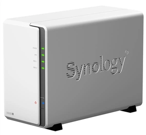 Система хранения данных Synology DS220j QC1,4GhzCPU/512Mb DDR4/RAID0,1/upto 2HDDs SATA(3,5')/2xUSB3.0/1GigEth/iSCSI/2xIPcam(upto 12)/1xPS/2YW repl DS218j