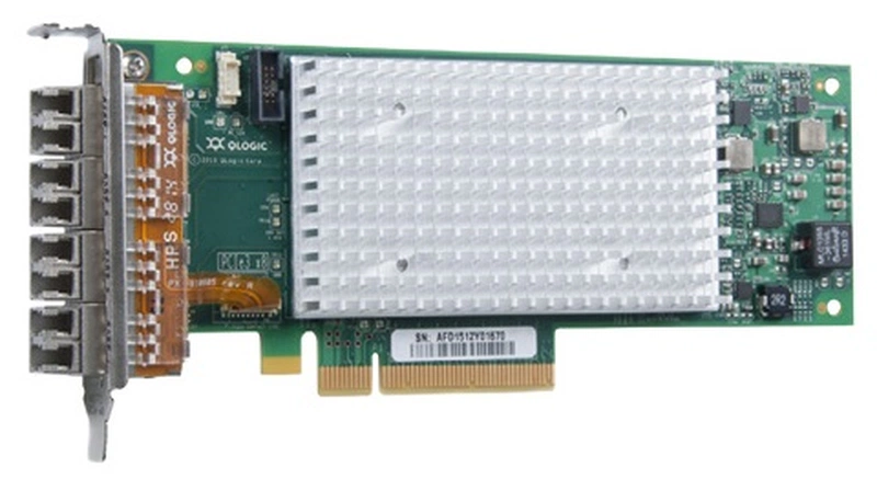 Сетевой адаптер QLogic QLE2694L 16Gb Quad Port FC HBA, x8 PCIe Gen3, LC multi-mode optic - Low Profile