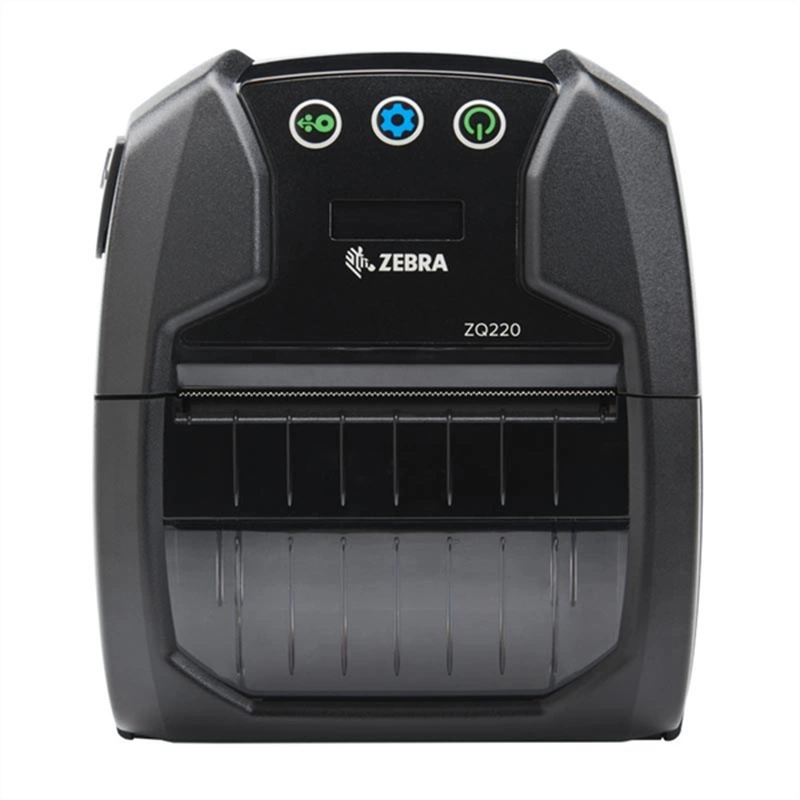 Мобильный принтер Zebra DT ZQ220, 3 inch DT Printer, Bluetooth, linerless&receipt printing, English/Latin/Cyrillic