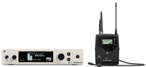 Рч системы и элементы Sennheiser EW 500 G4-MKE2-AW+ Беспроводная РЧ-система, 470-558 МГц, 32 канала, рэковый приёмник EM 300-500 G4, поясной передатчик SK 500 G4, петличный микрофон MKE-2, круговая диаграмма направленности