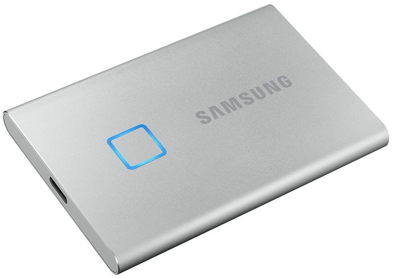 Твердотельный накопитель SSD Samsung T7 External 2Tb (2048GB) SILVER TOUCH USB 3.2 (MU-PC2T0S/WW) 1year