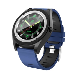 Часы круглые с симкартой irbis radius синий IRBIS RADIUS with SIM card smart watch 1.54 round screen blue color