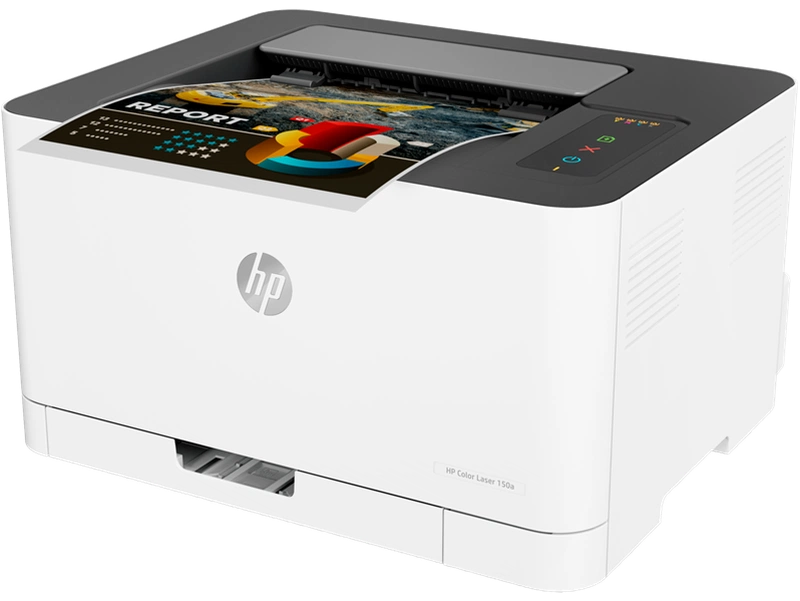 Принтер HP Color Laser 150a Printer (A4,600x600dpi, (18(4)ppm, 64Mb, USB 2.0, 1tray 150, 1y warr, cartridges 700b &500cmy pages in box,repl.SL-C430 )