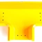  Т-соединитель оптического лотка 120 мм, желтый