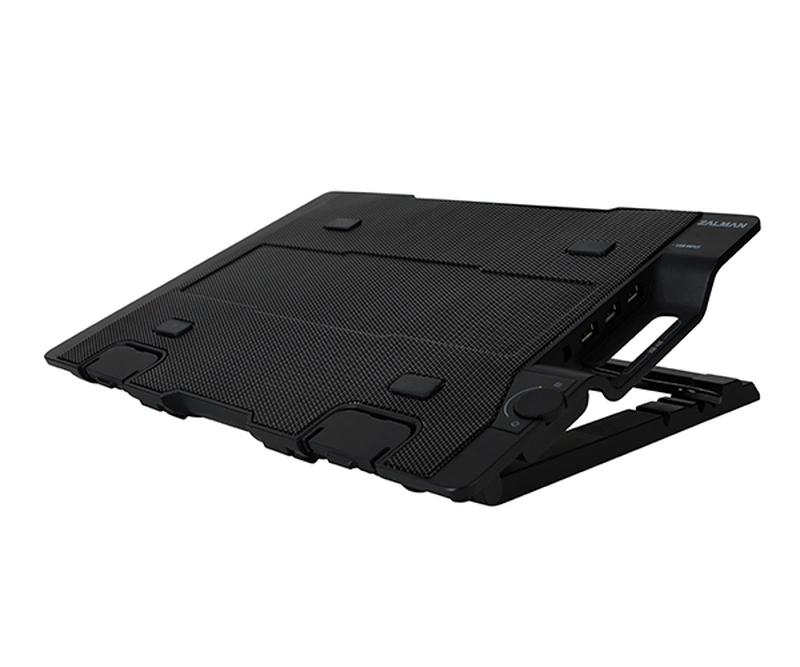  Система охлаждения нотбука ZM-NS2000 <retail, черная, для ноутбуков 17“, размеры: 375 x 275 x 26.7 ~ 51.3 mm, интерфейс: USB2.0 x 3, USB Input x 1, вентилятор 200 (незначительное повреждение коробки)