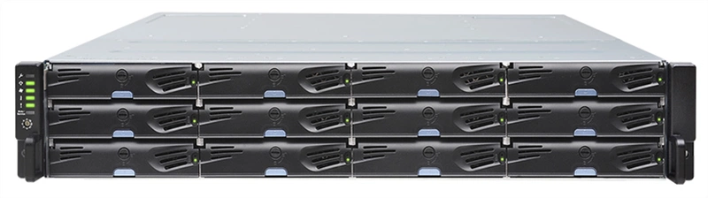 Система хранения данных Infortrend 2U/12bay dual controller 4x 12GbSAS ports, 2x(PSU+FAN module), 12xGS drive trays, 2x 12G to 12G SAScables for 12G storage or expansion enclosure and 1xRackmount kit( JB3012R0A0-8732 )