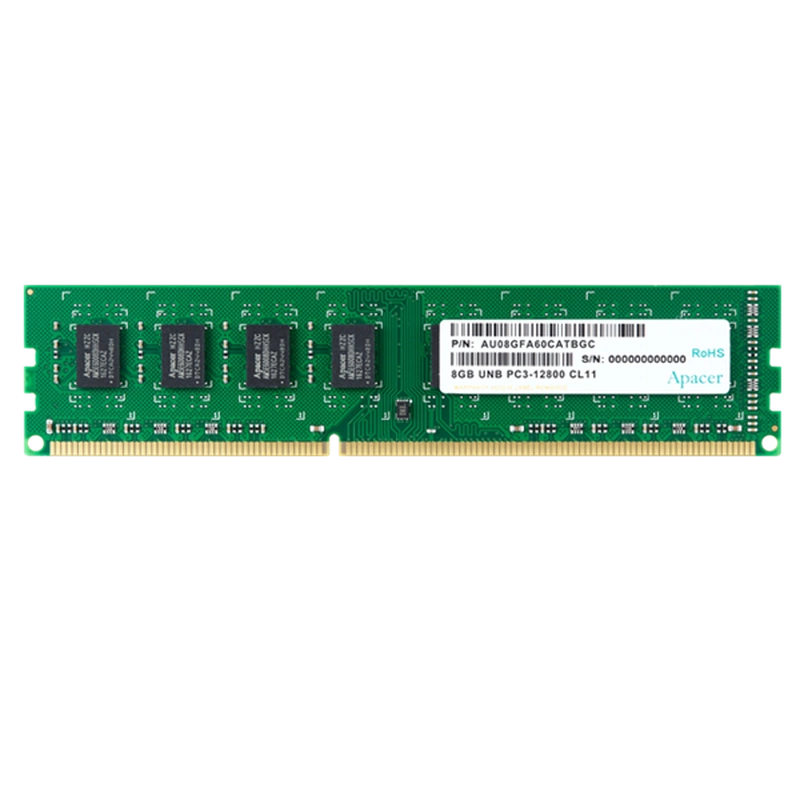 Оперативная память Apacer  DDR3   4GB  1600MHz UDIMM (PC3-12800) CL11 1.5V (Retail) 256*8 (AU04GFA60CAQBGC/DL.04G2K.HAM)