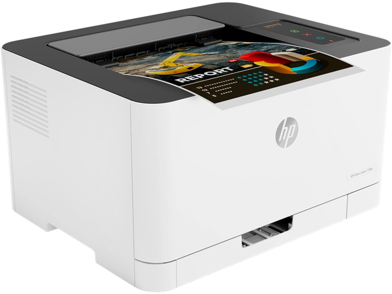 Принтер HP Color Laser 150a Printer (A4,600x600dpi, (18(4)ppm, 64Mb, USB 2.0, 1tray 150, 1y warr, cartridges 700b &500cmy pages in box,repl.SL-C430 ) (существенное повреждение коробки)