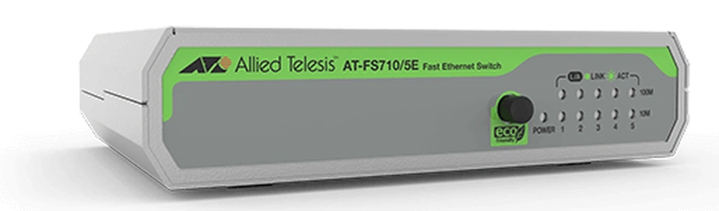 Коммутатор Allied Telesis 5-port 10/100TX unmanaged switch with external PSU, Multi-Region Adopter