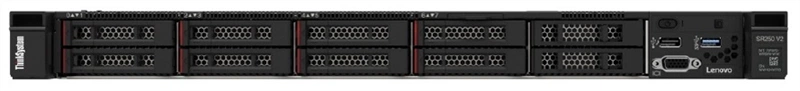 Сервер Lenovo ThinkSystem SR250 V2 Rack 1U,Xeon E-2334 4C (3.4GHz/8MB Cache/65W),1x16GB/3200/2R UDIMM,noHDD(upto8 SFF),SW RAID,1x450W(upto2),XCCE,Rails
