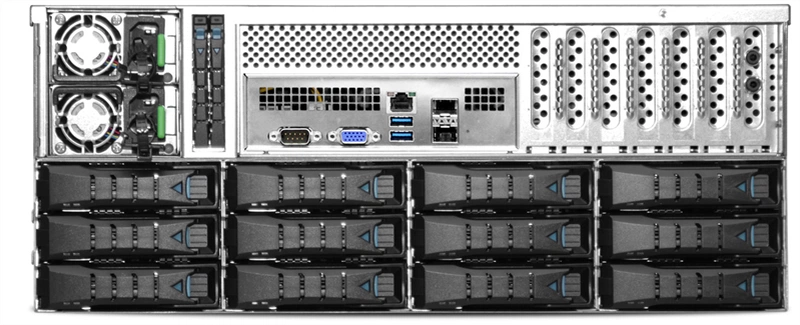 Серверная платформа AIC Storage Server 4U XP1-S402VG02 noCPU(2)2nd Gen Xeon Scalable/TDP 140W/ no DIMM(12)/ 36x3,5''+ 2x2,5''/ 2x10GB SFP+/ 2 x16 slots/ 3 x8 slots/2x1200W
