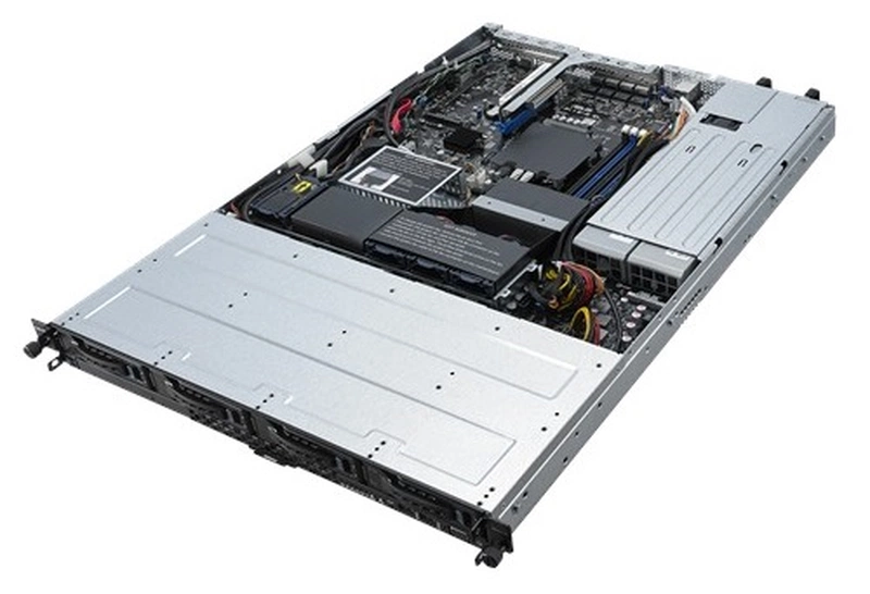 Серверная платформа ASUS RS300-E10-RS4 Rack 1U,P11C-C/4L,1xLGA1151,sup/ Xeon E-21xx/E-22xx,UDIMM(upto4/2666MHz/128GB),4xLFF HDD, 2xSFF,2xM.2,softRAID,2xPCi,4xGbE,DVD,2x450W