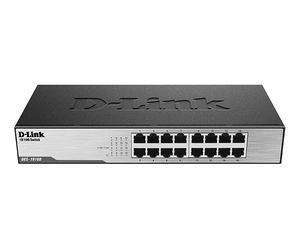 Коммутатор D-Link DES-1016D/H1A, L2 Unmanaged Switch with 16 10/100Base-TX ports.8K Mac address, Auto-sensing, 802.3x Flow Control, Stand-alone, Auto MDI/MDI-X for each port, D-Link Green technology, Metal case