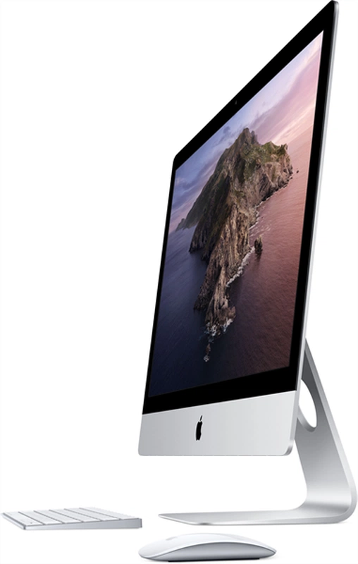 Моноблок Apple 27-inch iMac Retina 5K (2020), 3.3GHz 6-core 10th-gen Intel Core i5 (TB up to 4.8GHz), 16GB, 512GB SSD, Radeon Pro 5300 - 4GB, 1Gb Eth, Magic Keyb., Magic Mouse 2, Silver