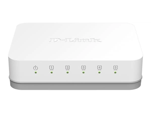 Коммутатор D-Link DGS-1005A/E1A, L2 Unmanaged Switch with 5 10/100/1000Base-T ports.2K Mac address, Auto-sensing, 802.3x Flow Control, Stand-alone, Auto MDI/MDI-X for each port, Plastic case.Manual + External