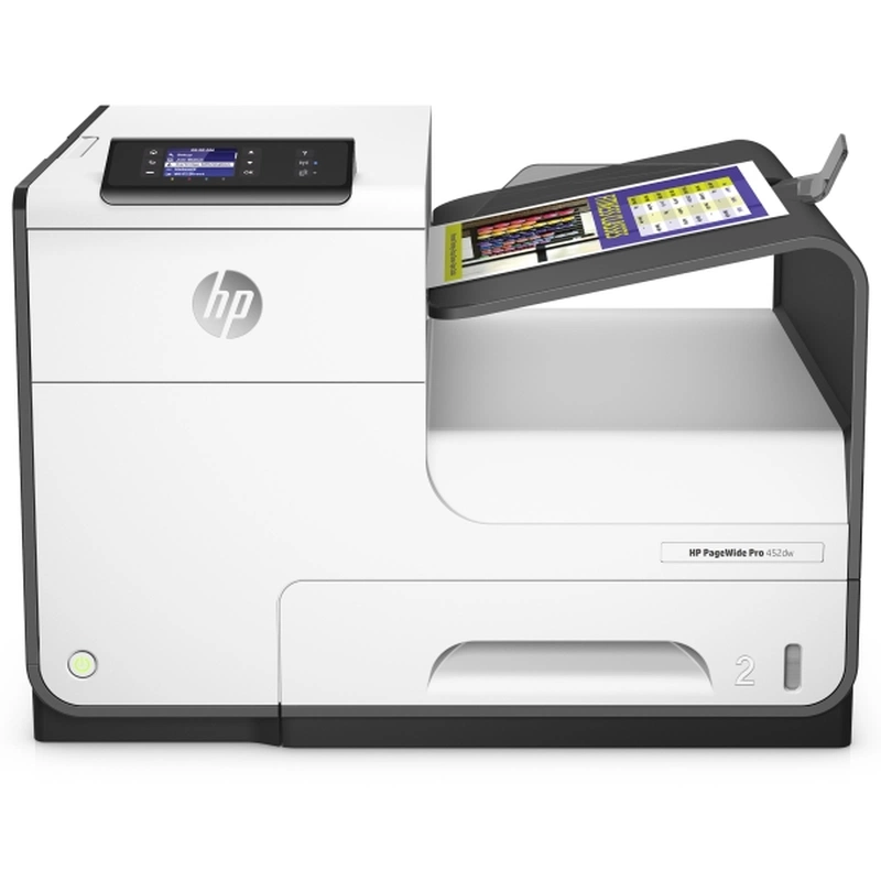 Струйные принтеры HP PageWide 452dw Printer (A4, 600dpi, 40(up to 55)ppm, Duplex, 512 Mb,2trays 50+500, USB2.0/Eth/WiFi, 1y war) (существенное повреждение коробки)