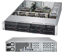 Серверная платформа Supermicro SuperServer 2U 6029P-WTR noCPU(2)Scalable/TDP 70-205W/ no DIMM(12)/ SATARAID HDD(8)LFF/ 2xGbE/ 4xFH, 2xLP, M2/ 2x1000W