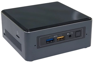 Платформа для пк Intel NUC 6 kit: Cel J3455, 2xDDR3L SODIMM, 2.5" SATA SSD/HDD, SDXC UHS-I slot, Wireless-AC 3168 (M.2 30mm) Bluetooth 4.2, 1xHDMI+1xVGA, HDMI, Combo Jack, TOSLINK, 2xUSB3.0+2xUSB 3.0, 1xLAN GbE, 65W A