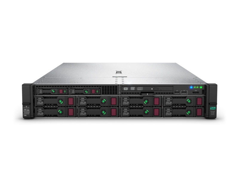 Сервер ProLiant DL380 Gen10 Silver 4208 Rack(2U)/Xeon8C 2.1GHz(11MB)/1x32GbR2D_2933/P816i-aFBWC(4Gb/RAID 0/1/10/5/50/6/60)/noHDD(12up)LFF/noDVD/iLOstd/6HPFans/4x1GbEthFLR/EasyRK+CMA/2x800wPlat