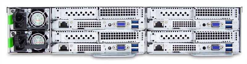 Серверная платформа AIC Storage Server 4-NODE 2U XP1-P202VL04 noCPU(2)2nd Gen Xeon Scalable/TDP 165W/ no DIMM(16) per node/ 12x3,5''(3x per node)/ 2x10GB SFP+/ 2x1GbE/  x16 slots(LP)/ 1xOCP/2x1600W