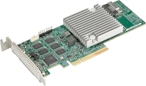 Контроллер Supermicro AOC-S3908L-H8IR-16DD-O 8-port/12Gb/s/16 SATA/SAS drives/RAID (0/1/5/6/10/50/60)/8GB DDR4 on-card cache/SlimSASx8