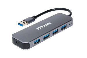 Концентратор usb D-Link DUB-1341/C1A, 4-port USB 3.0 Hub.4 downstream USB type A (female) ports, 1 upstream USB type A (male), support Mac OS, Windows XP/Vista/7/8, Linux, support USB 1.1/2.0/3.0