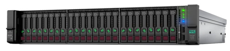 Сервер Proliant DL385 Gen10 7262 Rack(2U)/EPYC8C 3.2GHz(128MB)/1x16GbR1D_2933/P408i-aFBWC(2Gb/RAID 0/1/10/5/50/6/60)/noHDD(8/up24+6)SFF/noDVD/iLOstd/4HPFans/4x1GbEth/EasyRK+CMA/1x800w(2up)