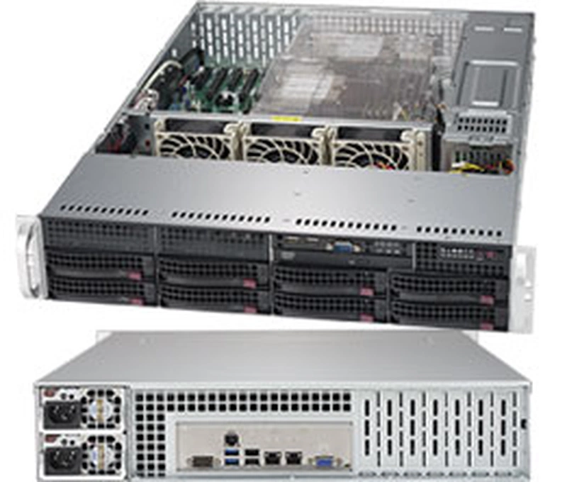 Серверная платформа Supermicro SuperServer 2U 6029P-TRT noCPU(2)2nd Gen Xeon Scalable/TDP 70-205W/ no DIMM(16)/ SATARAID HDD(8)LFF/ 2x10GbE/ 6xLP, M2/ 2x1000W