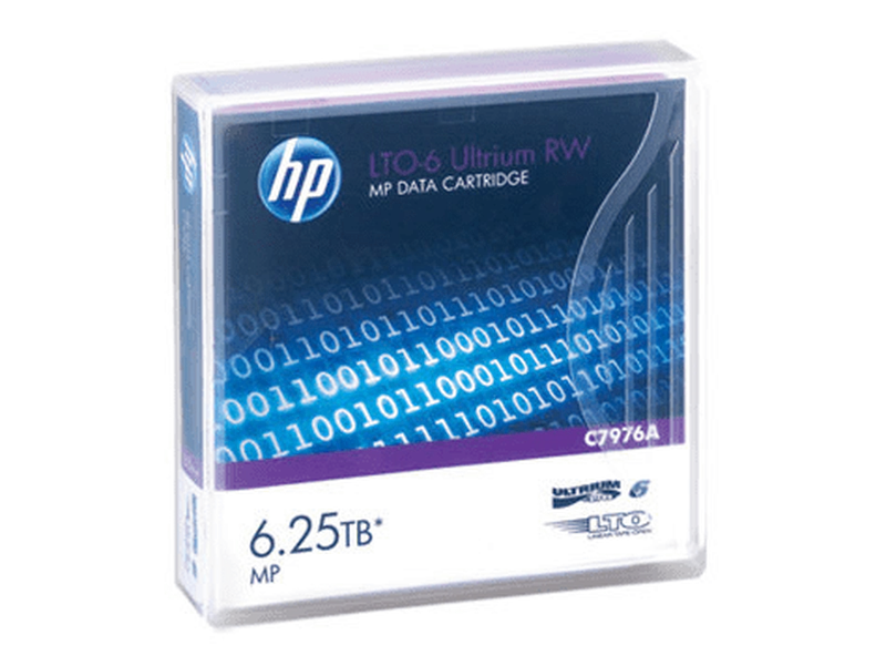 Ленточный картридж HPE Ultrium LTO6 Data cartridge, 6.25TB RW