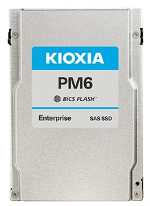 Ssd накопитель KIOXIA Enterprise SSD 1920GB 2,5" 15mm (SFF) PM6-R, SAS 24G (SAS-4, 22,5Gbit/s), R4150/W2700MB/s, IOPS(R4K) 595K/125K, MTTF 2,5M, 1DWPD/5Y (Read Intensive), TLC (BiCS Flash™)