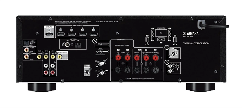  Yamaha RX-V385 BLACK //F 5.1-канальный AV-ресивер с поддержкой Bluetooth® с полностью дискретной конфигурацией и высококачественными ЦАП