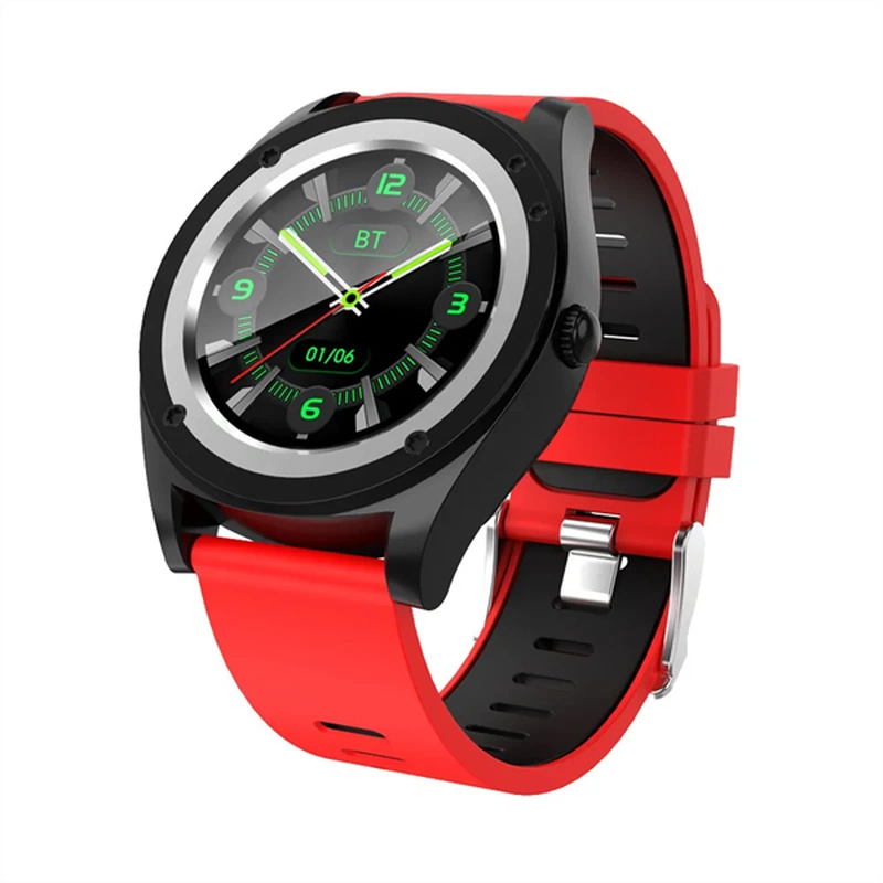 Часы круглые с симкартой irbis radius красный Radius RIRBIS RADIUS smart watch with Sim card + miscro SD 1.54 round TFT screen red color