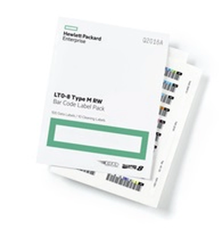 Набор наклеек HPE Ultrium8 30 Tb bar code label pack (100 data + 10 cleaning) for Q2078A (for libraries & autoloaders)