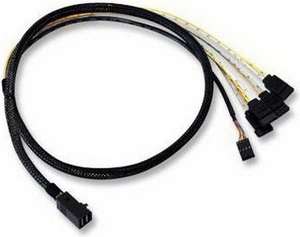 Кабель ACD Cable ACD-SFF8643-SATASB-10M, INT SFF8643-to-4*SATA+SB ( HDmSAS -to- 4*SATA+SideBand internal cable) 100cm (аналог LSI00411, 2279800-R) (6705050-100)